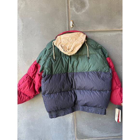 DEADSTOCK Vintage 90s GANT Reversible  Bomber Down Jacket- Beige  XL NWT - Picture 5 of 9